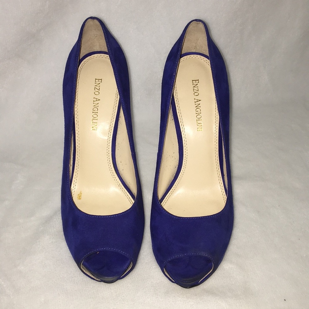 Enzo Angiolini blue heels size 7